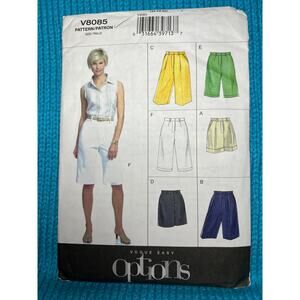 Vogue Pattern 7587 shorts two lengths size 12 14 16